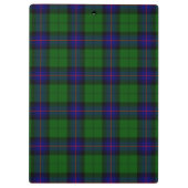 Porte-bloc Armstrong tartan bleu et vert plaid (Dos)