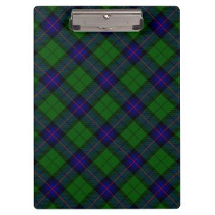 Porte-bloc Armstrong tartan bleu et vert plaid