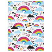 Porte-bloc Arrière - plan adolescent de crâne d'arc-en-ciel (Dos)