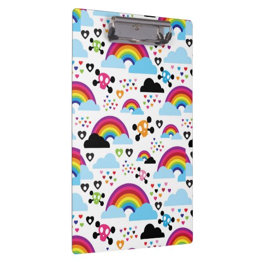 Porte-bloc Arrière - plan adolescent de crâne d'arc-en-ciel (Swatch)