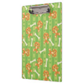 Porte-bloc arrière - plan avec des chiens et des os (Gauche)