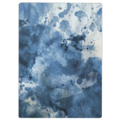 Porte-bloc Arrière - plan bleu abstrait d'aquarelle (Dos)