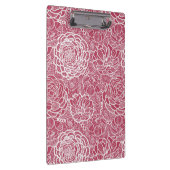 Porte-bloc Arrière - plan bleu de motif de fleurs de dentelle (Swatch)