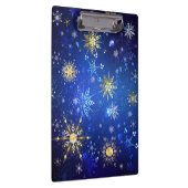 Porte-bloc Arrière - plan Bleu XMAS avec des flocons de neige (Swatch)