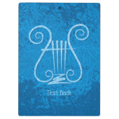 Porte-bloc Arrière - plan Blue Lyre (Dos)