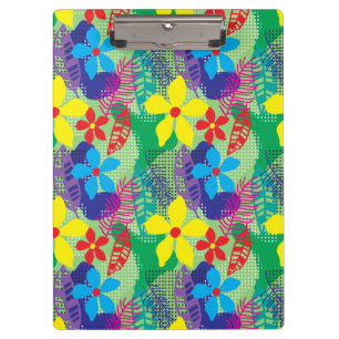 Porte-bloc Arrière - plan coloré de fleurs