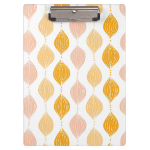 Porte-bloc Arrière - plan d'or abstrait de motif d'ogee