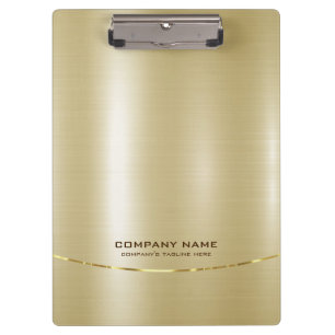 Porte-bloc Arrière - plan d'or minimaliste Shiny Faux 2