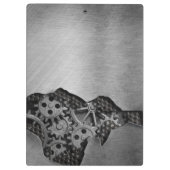 Porte-bloc Arrière - plan en métal avec des dommages (Dos)