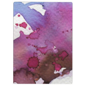 Porte-bloc Arrière - plan pourpre d'aquarelle (Dos)