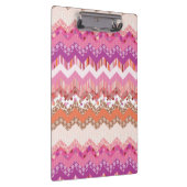 Porte-bloc Arrière - plan rose de zigzag (Swatch)