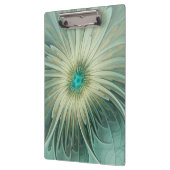 Porte-bloc Art abstrait de fleurs de fantaisie vert sauge fra (Gauche)