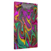 Porte-bloc Art Abstrait Rose Chaud Marbré et Vert Mousse de M (Swatch)
