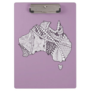 Porte-bloc Art carte australien