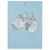 Porte-bloc Art carte australien (Dos)