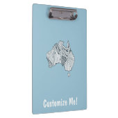 Porte-bloc Art carte australien (Swatch)