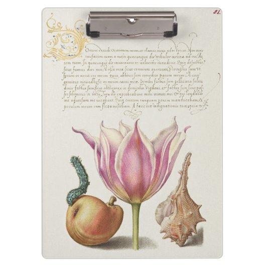 Porte-bloc Art de calligraphie de la Renaissance Fleur de tul (Devant)