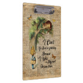 Porte-bloc Art de dictionnaire de citation d'Alice et de chat (Swatch)