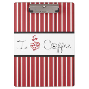 Porte-bloc Art de lettre J'adore le café
