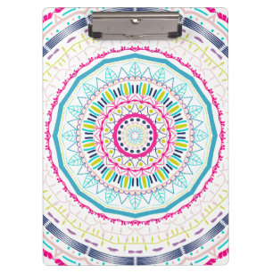 Porte-bloc Art de mandala coloré vibrant