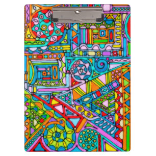 Porte-bloc Art de motif peint à la main et numériquement 53