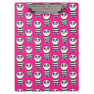 Porte-bloc Art de panda noir et blanc ludique