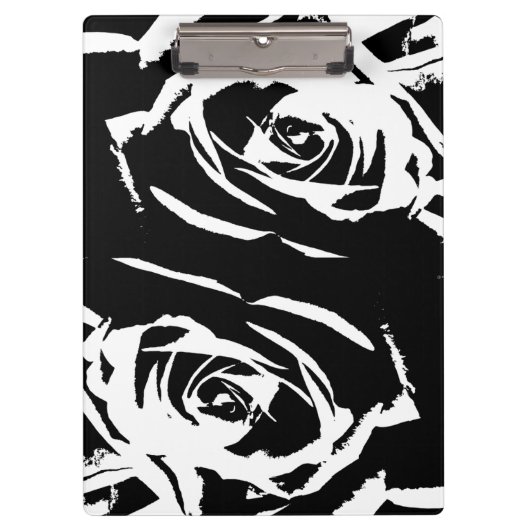 Porte-bloc Art de rose postérisé (Devant)