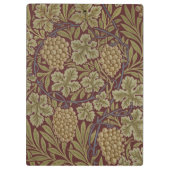 Porte-bloc Art de vigne rouge vert William Morris (Dos)