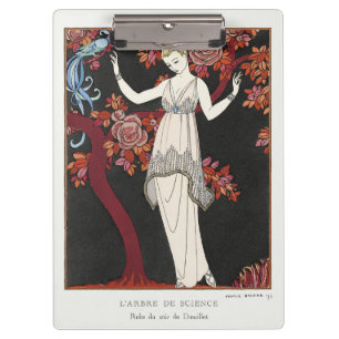 Porte-bloc Art Déco George Barbier Mode Vintage Oiseau Art