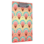 Porte-bloc Art déco rose fleur or turquoise floral (Swatch)