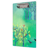 Porte-bloc Art du paysage vert moderne (Gauche)