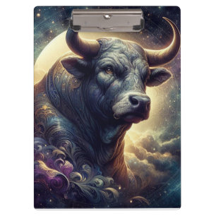 Porte-bloc Art du zodiaque Taureau - Taureau majestueux