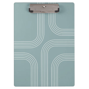 Porte-bloc Art en ligne de style moyen siècle Abstrait