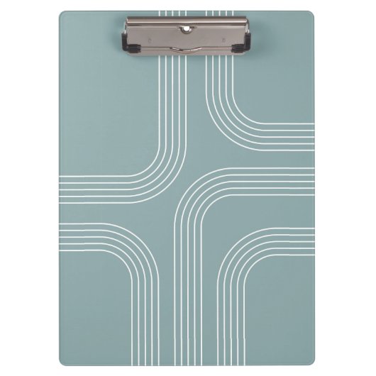 Porte-bloc Art en ligne de style moyen siècle Abstrait (Devant)