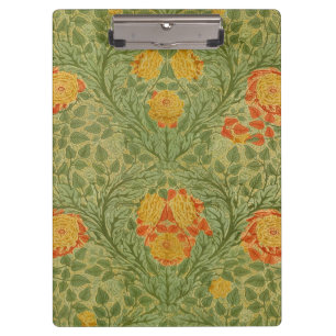 Porte-bloc Art floral de rose et feuille de Mackmurdo vintage