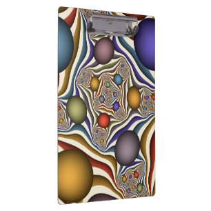 Porte-bloc Art fractal abstrait moderne et coloré qui s'envol