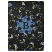 Porte-bloc Art fractal bleu et noir Sage (Dos)