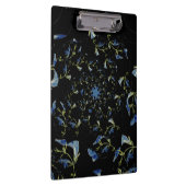 Porte-bloc Art fractal bleu et noir Sage (Swatch)