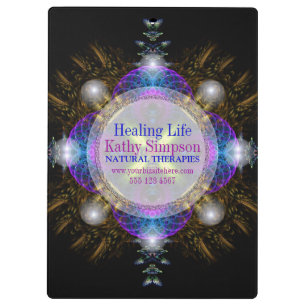 Porte-bloc Art fractal guérison Porte - bloc d'entreprise