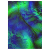 Porte-bloc Art numérique Motif Abstrait bleu et vert (Dos)