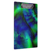 Porte-bloc Art numérique Motif Abstrait bleu et vert (Swatch)