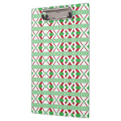 Porte-bloc Art populaire ethnique letton vert et rouge tribal (Gauche)