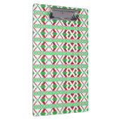 Porte-bloc Art populaire ethnique letton vert et rouge tribal (Swatch)