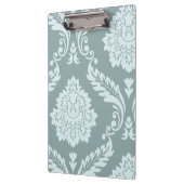 Porte-bloc Art Rococo Damassé I Bleu Canard + Turquoise (Gauche)