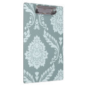 Porte-bloc Art Rococo Damassé I Bleu Canard + Turquoise (Swatch)