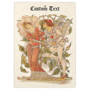 Porte-bloc Art Victorien vintage, Rose par Walter Crane