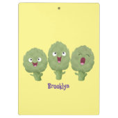 Porte-bloc Artichauts chantants mignons dessin animé végétal (Dos)