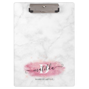 Porte-bloc Artiste de maquillage en marbre parties scintillan