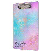 Porte-bloc Artiste rose moderne de maquillage d'aquarelle en (Gauche)