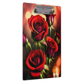 Porte-bloc Artwork numérique Fleurs de rose rouge-58567 (Swatch)